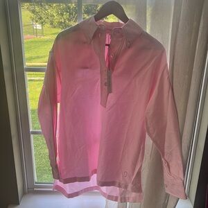 Marc Jacobs Light Pink Half Button Shirt 100% Cotton NWT $375